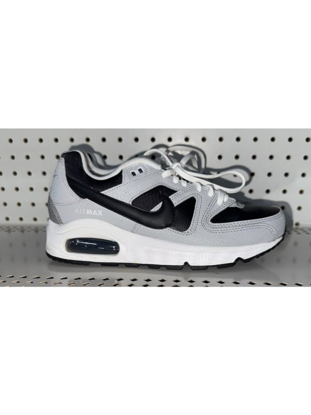 Nike Air Max Command PRM Womens Athletic Shoes Size 6.5 Silver Black White